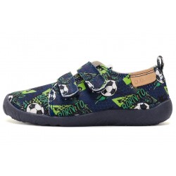 Pantofi de interior din panza pentru casa si gradinita barefoot DDStep C086-62397M
