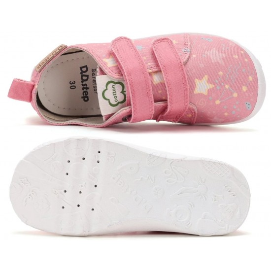 Pantofi de interior din panza pentru casa gradinita barefoot DDStep C086-62956AM
