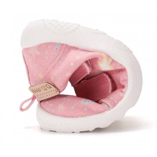 Pantofi de interior din panza pentru casa gradinita barefoot DDStep C086-62956AM