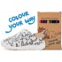 Pantofi de interior din panza personalizabili cu carioci incluse barefoot DDStep C086-71353