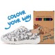 Pantofi de interior din panza personalizabili cu carioci incluse barefoot DDStep C086-71353
