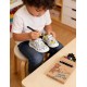 Pantofi de interior din panza personalizabili cu carioci incluse barefoot DDStep C086-71353