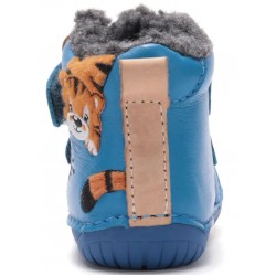 Ghete baieti, barefoot, piele naturala, imblanite, DDStep W070-62660