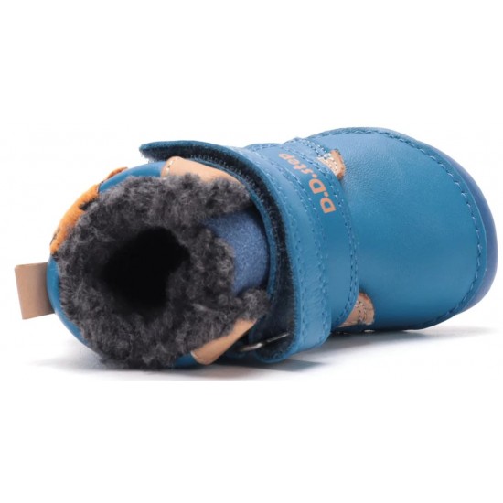 Ghete baieti, barefoot, piele naturala, imblanite, DDStep W070-62660