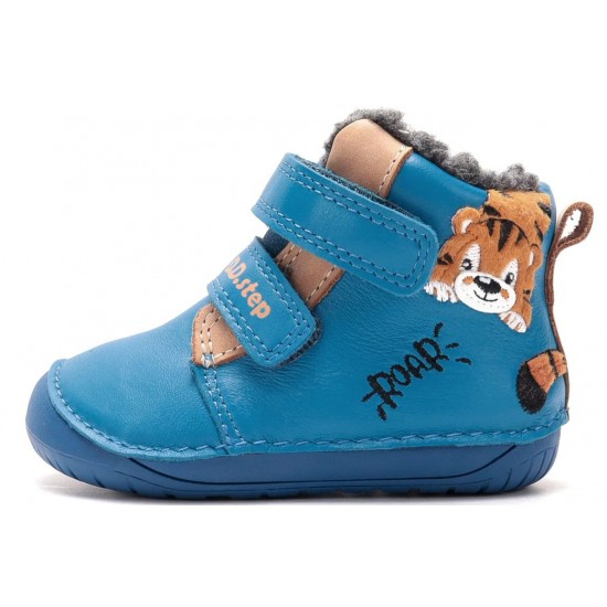 Ghete baieti, barefoot, piele naturala, imblanite, DDStep W070-62660