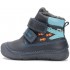 Ghete baieti din piele imblanite, talpa fluorescenta DDStep W082-52462A