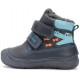 Ghete baieti din piele imblanite, talpa fluorescenta DDStep W082-52462A