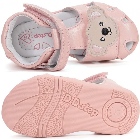 Sandale fete primii pasi din piele DDStep G075-61516D