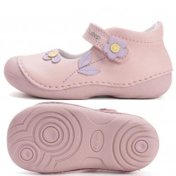 Pantofi decupati fete primii pasi din piele DDStep H015-61614A