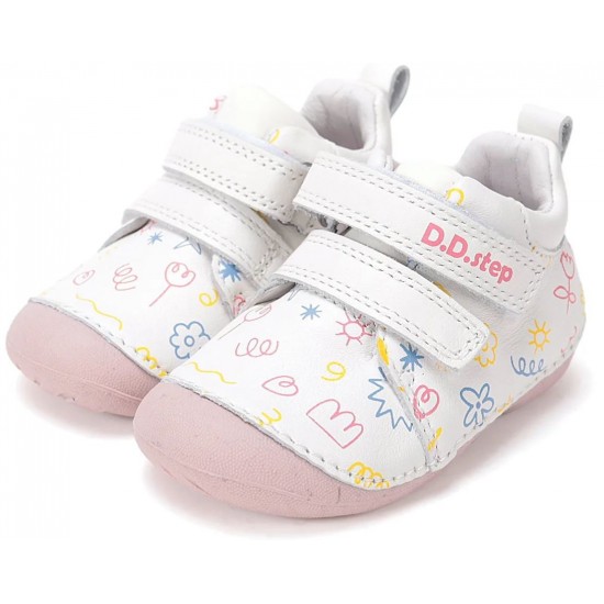 Pantofi fete primii pasi din piele DDStep S015-61675