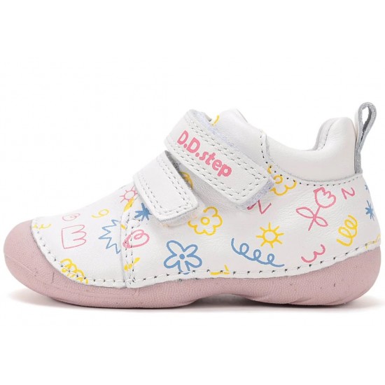 Pantofi fete primii pasi din piele DDStep S015-61675