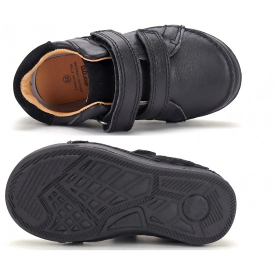 Pantofi negri din piele baieti DDStep S040-62197