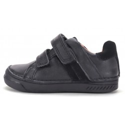 Pantofi negri din piele baieti DDStep S040-62197