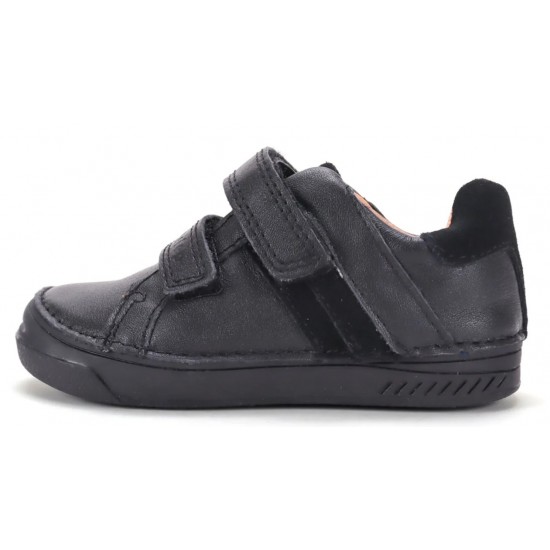 Pantofi negri din piele baieti DDStep S040-62197