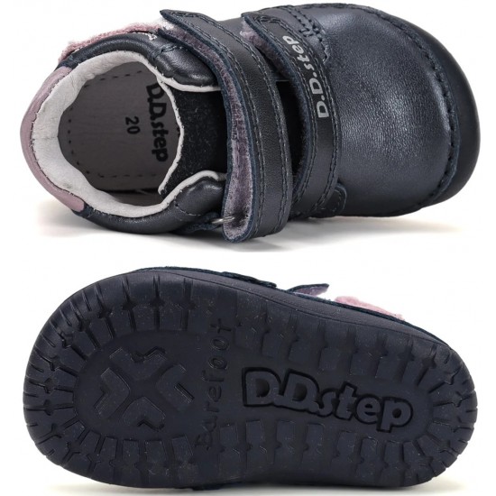 Pantofi fete barefoot din piele DDStep S070-62659A