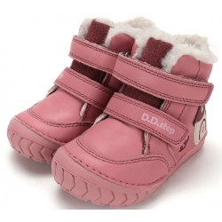 Ghete de iarna fete din piele imblanite DD Step W029-62116B