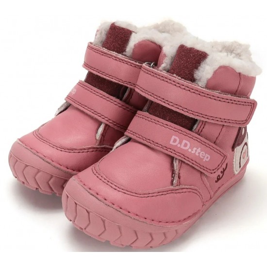 Ghete de iarna fete din piele imblanite DD Step W029-62116B