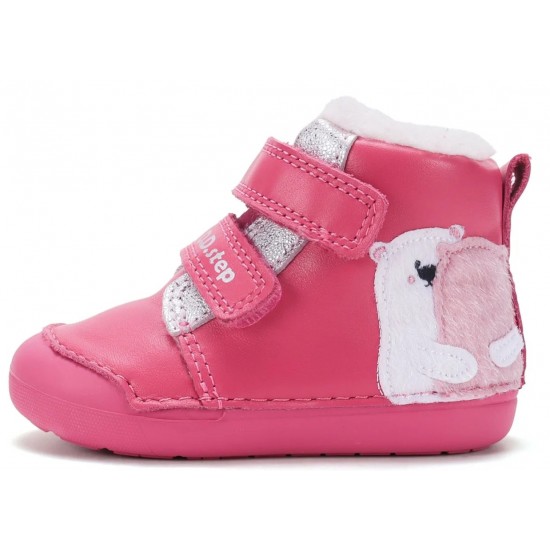 Ghete de iarna fete din piele imblanite DD Step W066-62479F