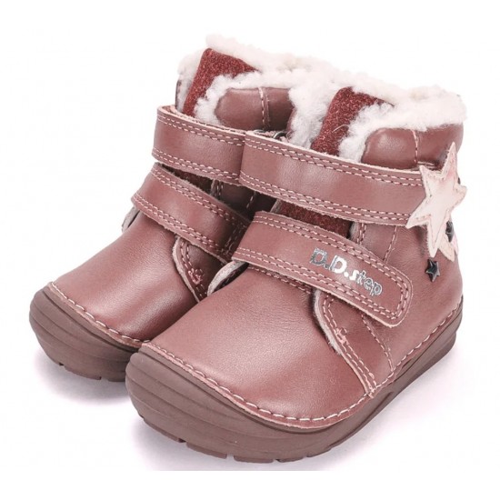 Ghete de iarna fete din piele imblanite DD Step W071-62869B