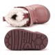 Ghete de iarna fete din piele imblanite DD Step W071-62869B
