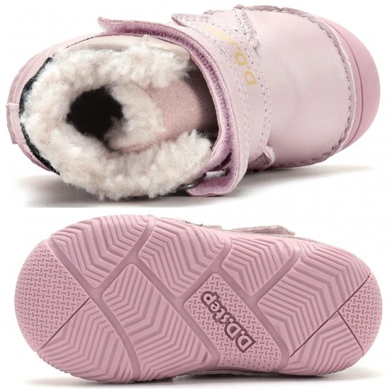 Ghete de iarna fete din piele imblanite DD Step W082-62926D
