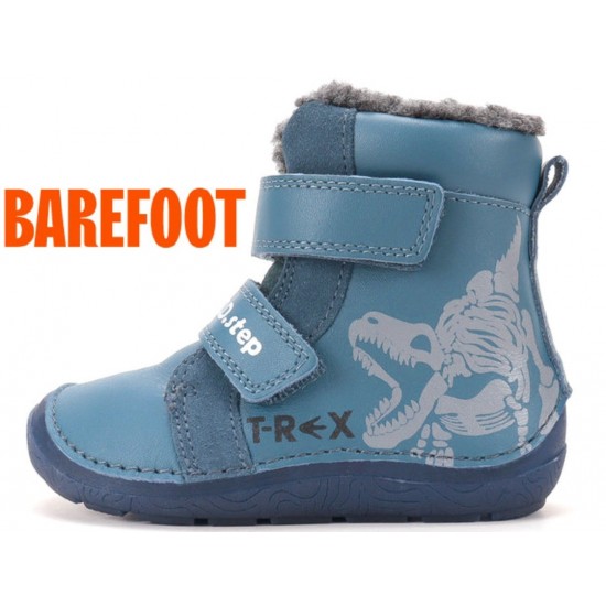Ghete baieti imblanite Barefoot din piele DDStep W116-62759A