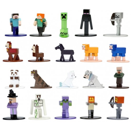 Set 20 figurine metalice MInecraft 4cm 253265004