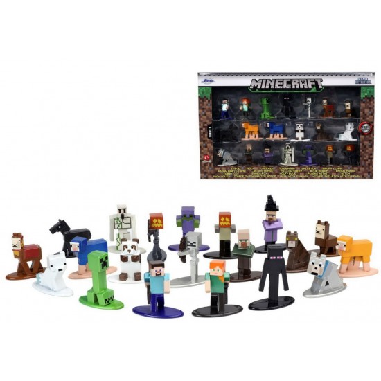 Set 20 figurine metalice MInecraft 4cm 253265004