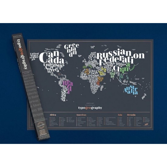 Harta razuibila Typogeography  Originala Luckies 594318