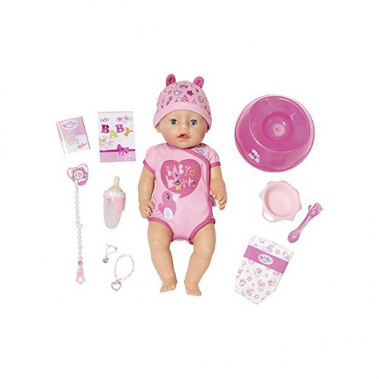 Baby Born papusa interactiva cu corp moale Zapf 824368