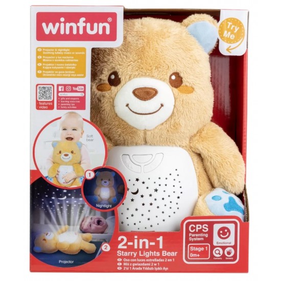 Proiector si lampa de veghe ursulet Winfun win000825