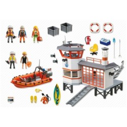 Playmobil statie de salvamari cu far luminos