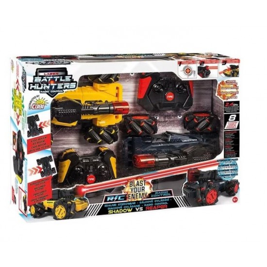 Set 2 Masini Laser Battle Hunters cu telecomanda 33298