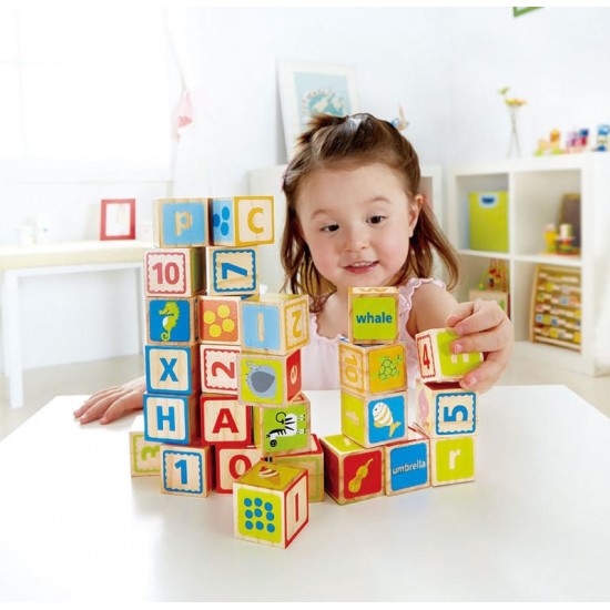 Hape cuburi ABC E0419