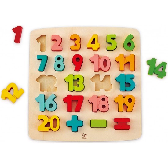Hape puzzle din lemn matematica E1550