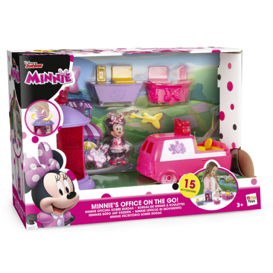 Set Minnie cu birou si masina IMC 182585