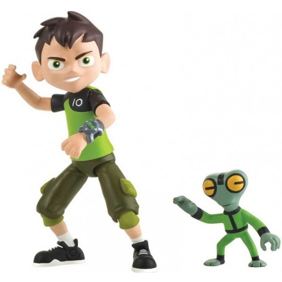 Ben10 figurina Ben Tennyson si Grey Matter 76100-76101