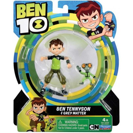 Ben10 figurina Ben Tennyson si Grey Matter 76100-76101