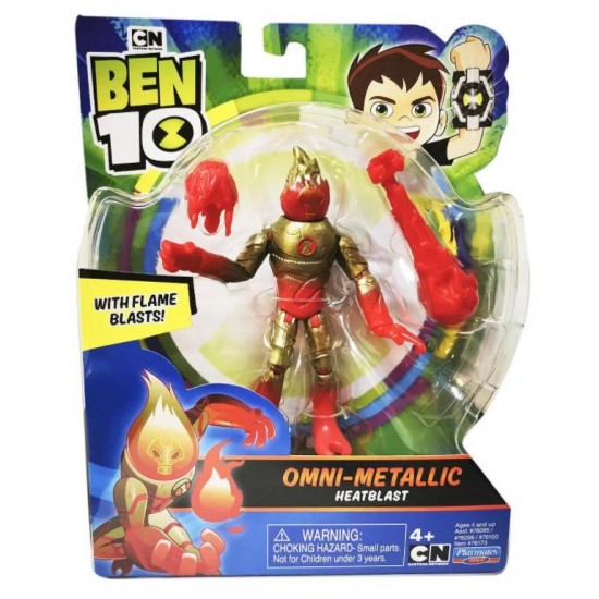 Ben10 figurina Omni Metallic Heatblast 76100-76173