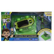 Ben10 Super Stunt Skateboard cu figurina Playmates 77400-77405