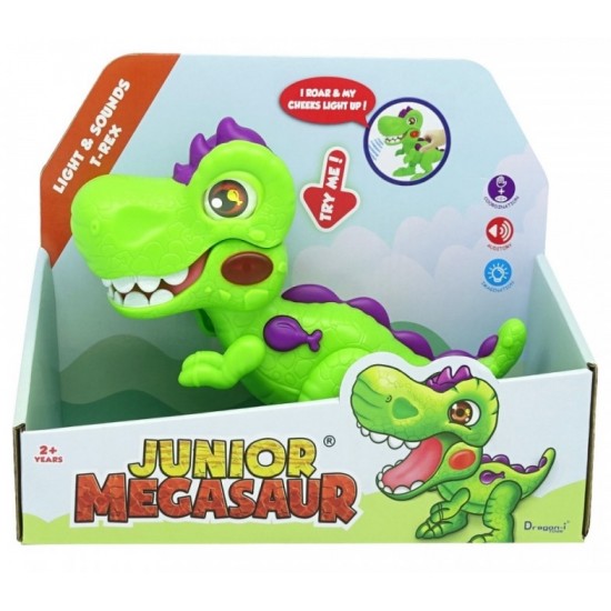 Jucarie interactiva dinozaur junior cu lumini si sunete Dragon-I 16961
