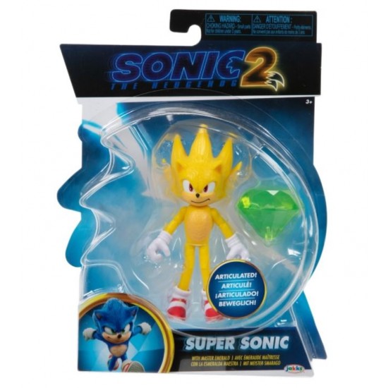 Sonic 2 figurina articulata Super Sonic 10 cm Jakks-Pacific 41497