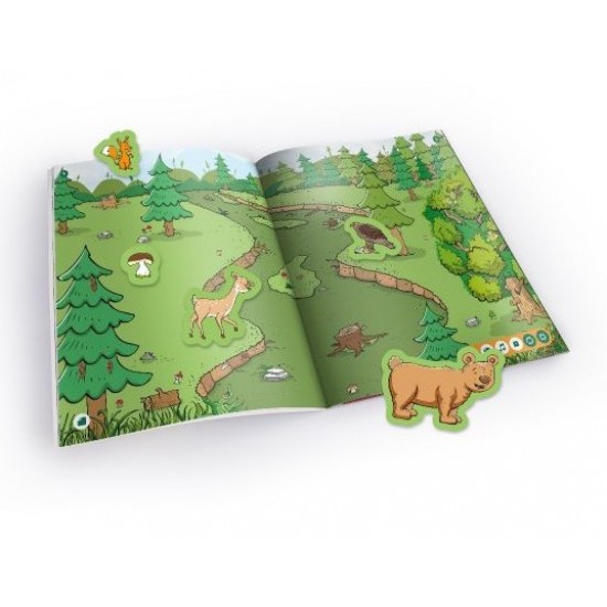 Raspundel istetel carte cu autocolante Animale pentru copii 63120