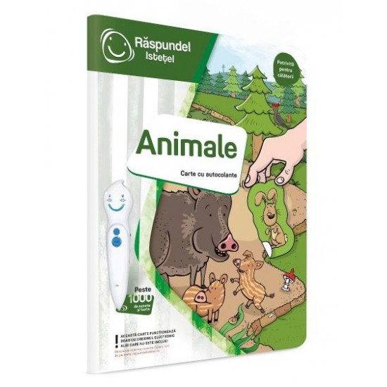 Raspundel istetel carte cu autocolante Animale pentru copii 63120