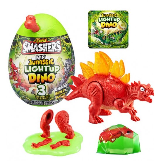 Smashers Ou surpriza Mini Dino cu lumini Zuru 74107