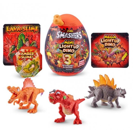 Smashers Ou surpriza Mini Dino cu lumini Zuru 7473