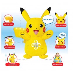 Pokemon figurina de plus cu functii Power Action 30cm Pikachu Jazwares 97834
