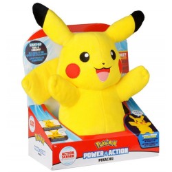 Pokemon figurina de plus cu functii Power Action 30cm Pikachu Jazwares 97834