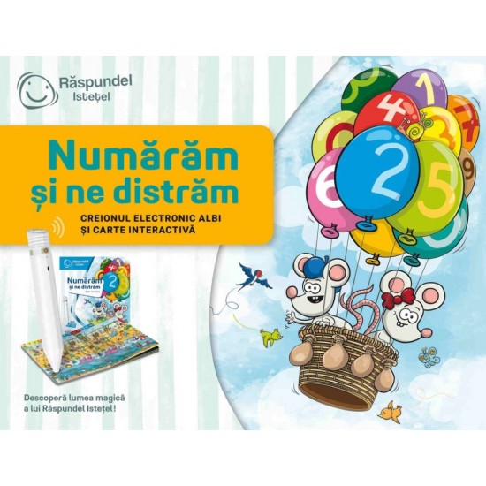 Raspundel istetel pachet creion si carte Numaram si ne distram 52687
