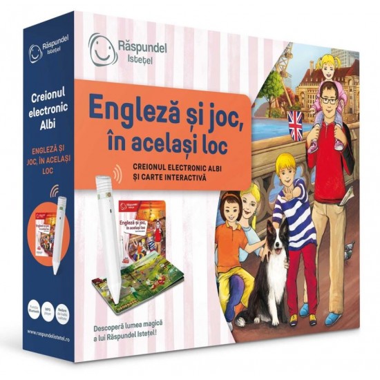 Raspundel istetel pachet creion si carte Engleza si joc 69364